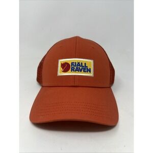 Fjallraven Orange  Snapback Trucker Hat Size Sm/M Hike Men's